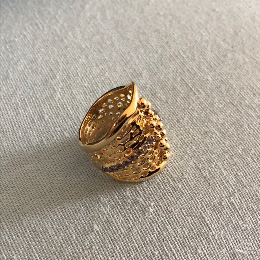 SALE🔥Coral Reef 14k Gold & precious stones ring - Picture 7 of 8